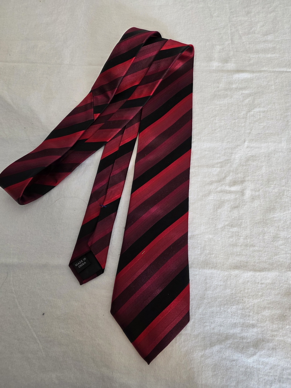 New Fashion Trend For Women, Tie Bundle, Striped Red and Navy Men's Ties